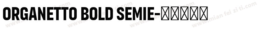 Organetto Bold SemiE字体转换
